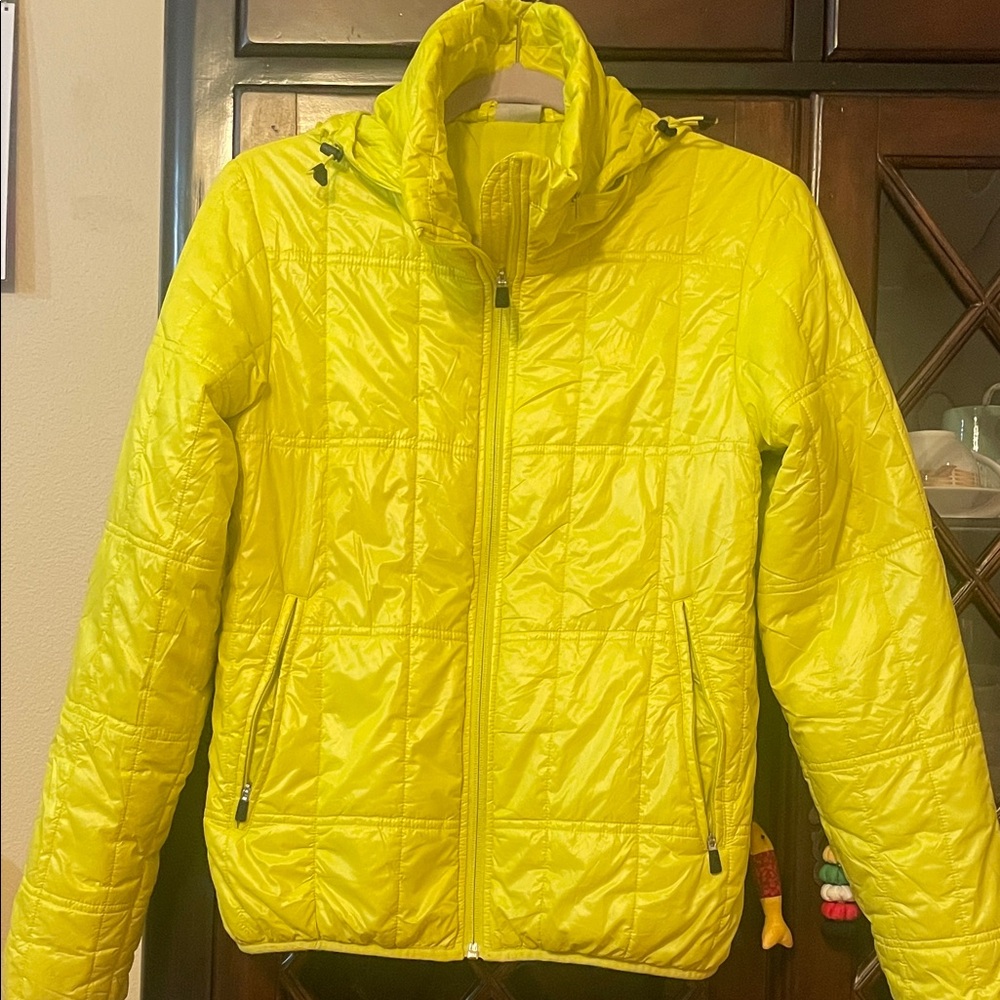 Nike Lime Green Quilted Jacket